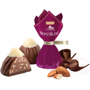 Pralinky čokoladové "Mont Blanc" s nasekanými mandľami 100g