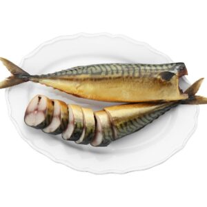 Makrela údená za studena bez hlavy, vypitvaná /voľná 500g