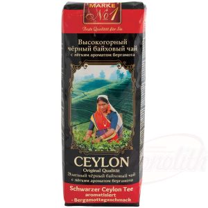 Čierny Ceylon čaj rafinovaný olejom z bergamotu