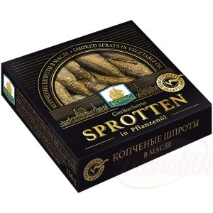 Údené šproty v rastlinnom oleji 120g