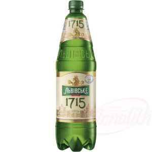 Ukrajinské pivo „LVIV 1715“ svetlé, 4,5% vol. pasterizované