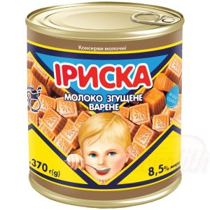 Karamelizovaný sladený kondenzovaný mliečny výrobok "Iriska" 8,5% tuku