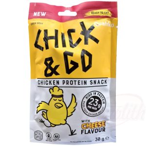 „CHICK & GO“ Sušené plátky kuracích pŕs s príchuťou syra