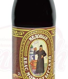 Sýtený nealkoholický nápoj s medovou príchuťou " Kvass Monastyrsky"