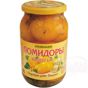 Nakladané žlté paradajky “Pomidory zolotye” 940ml