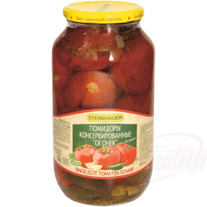 Nakladané paradajky, pikantné bez octu 1450g