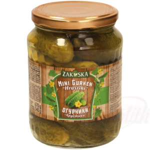 Nakladané mini uhorky " Hrustiki" 720ml