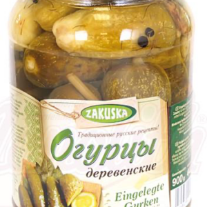 Nakladané uhorky " Derevenskie" 880ml