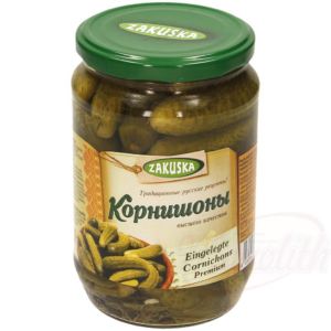 Nakladané uhorky kornišony 680ml